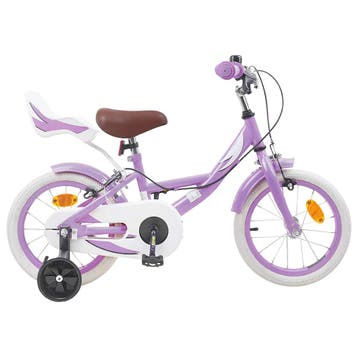 vidaXL Kinderfiets 14 Inch voor 3-5 jaar oud Paars, Verzenden, Nieuw