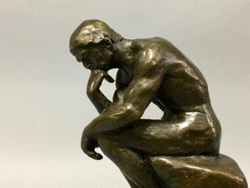 Statuette, De Denker naar Rodin - 1,9 kg - 20 cm - Bronze