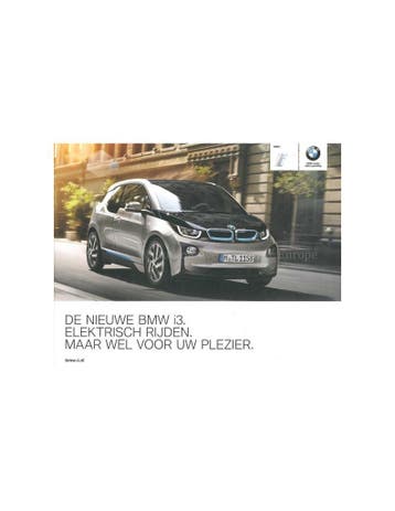 2013 BMW I3 BROCHURE NEDERLANDS, Nieuw
