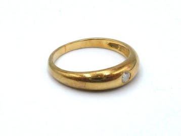 Ring - 18 karaat Geel goud Diamant (Natuurlijk), Nieuw