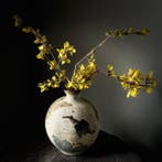 Mashiko-ware - Henko - Vaas - Klei - Ikebana-vaas, Antiek en Kunst