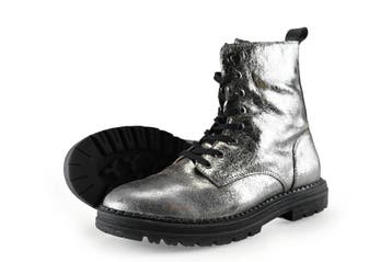 Nelson Veterboots in maat 38 Zilver, Kleding | Dames, Schoenen, Overige kleuren, Verzenden, Overige typen, Nelson