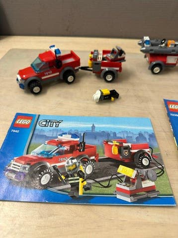 Lego Set - City - Lego City Off Road Fire Rescue (7942) +, Nieuw