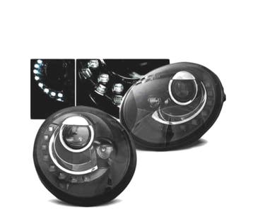 PHARES VOLKSWAGEN VW BEETLE 95-05 DIURNES FOND NOIR, Verzenden