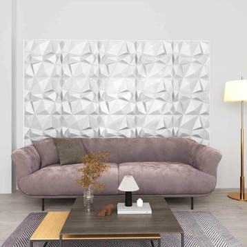 vidaXL Wandpanelen 48 st 50 x 50 cm Diamond Wit XPS Schuim, Verzenden