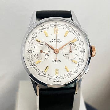 Swiss Emperor - XL Chronograph NOS - USA import - Zonder, Nieuw