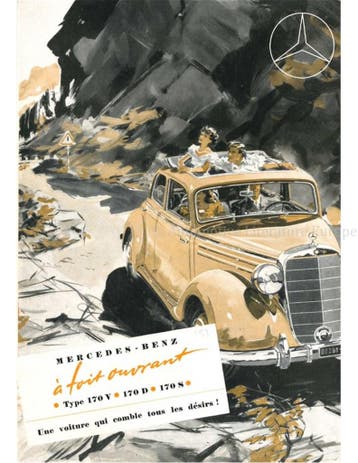 1951 MERCEDES BENZ TYPE 170 BROCHURE FRANS, Nieuw