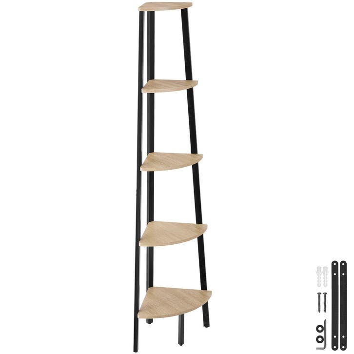 tectake Hoekkast Portland 34x34x158,5cm - Industrieel licht, Huis en Inrichting, Overige Huis en Inrichting, Verzenden