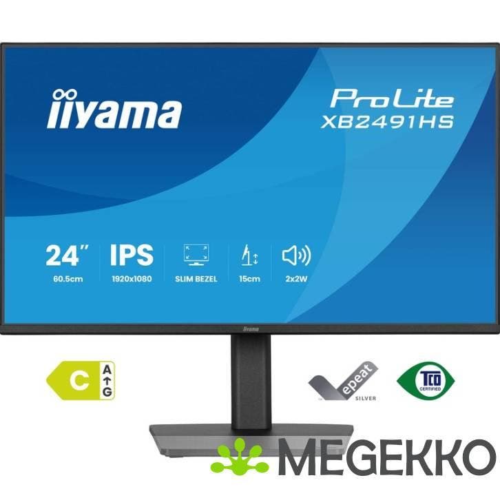 Iiyama ProLite XB2491HS-B1 24  Full HD IPS monitor, Computers en Software, Monitoren, Nieuw, Verzenden