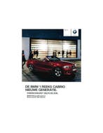 2011 BMW 1 SERIE CABRIOLET BROCHURE NEDERLANDS