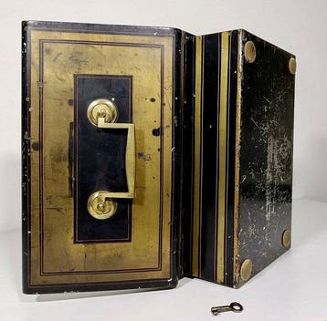 Coffre-fort - Coffre-fort antique, design 1920 - Acier,