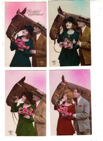 Collectie Paarden met Dames Romantiek 1915-1933 -