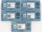 5 pcs Diamant (Natuurlijk) - 0.25 ct - Rond - E - SI1 -, Nieuw