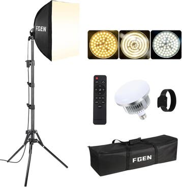 Softbox 40x40cm LED 85W | Retour deal | 34% Korting!, Audio, Tv en Foto, Verzenden, Zo goed als nieuw, Lamp of Flitsset
