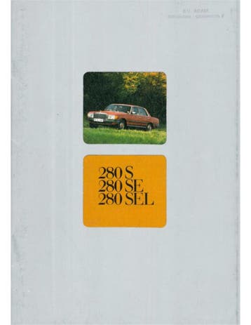 1975 MERCEDES BENZ S KLASSE BROCHURE NEDERLANDS, Ophalen of Verzenden, Nieuw