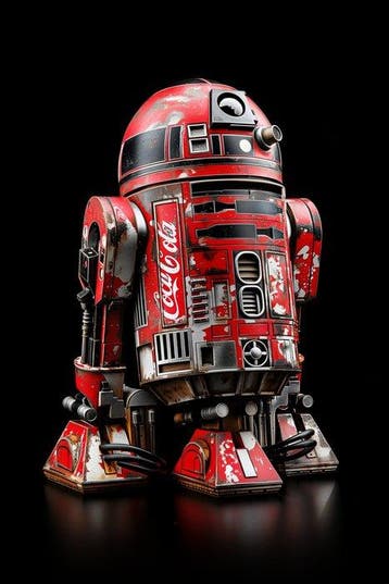 I_KONIQ - Red sparkling R2D2