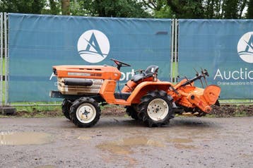 Veiling: Minitractor Kubota B1200DT Diesel 12pk met grondfre, Ophalen