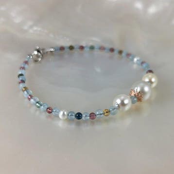 Sans prix de réserve - Bracelet Argent Perle - Perle -