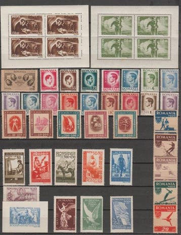Roemenië - R3 - Verzamelt postzegels** Roemenië van 1939 tot, Gestempeld