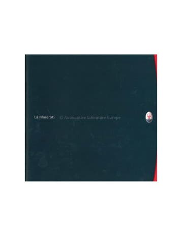 2000 MASERATI LA MASERATI PROGRAMMA BROCHURE ITALIAANS |, Nieuw