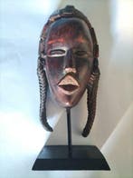 Sculpture, Cabeza Africana de Exposición - 42 cm - Bois -