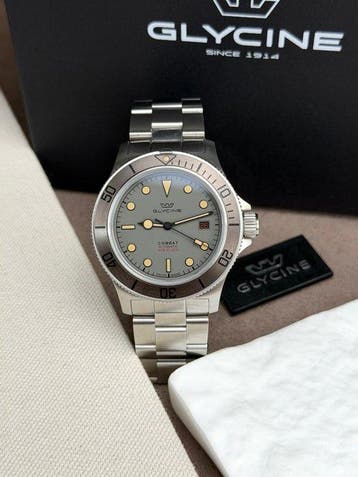 Glycine - Combat Sub Automatic Date Grey - Zonder
