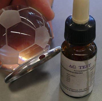 Argenteria Zanolli - Presse-papier - Mod.Pallone da Calcio