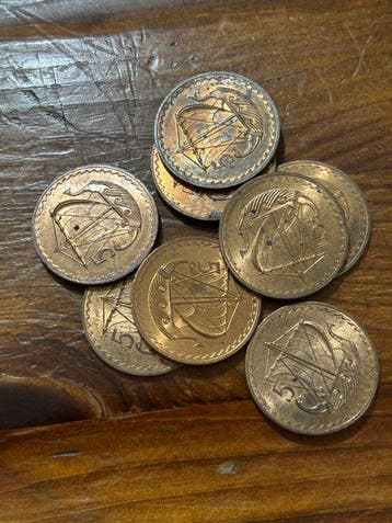 Cyprus. 5 Mils 300x 1963-1980 (Zonder minimumprijs)