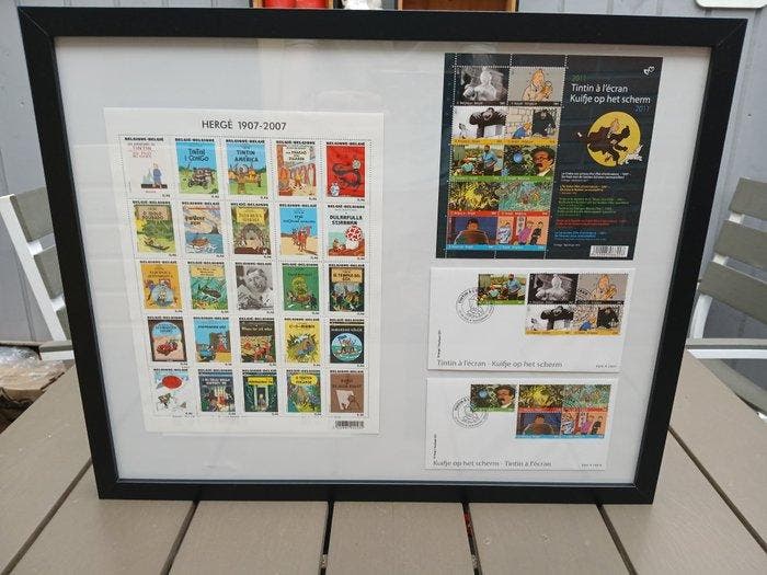 Postzegelvel 100ste geboortedag van Her - 1 postzegels -, Boeken, Stripverhalen