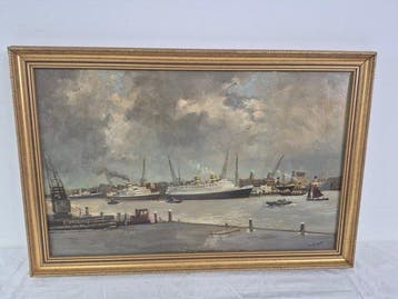 Cor van der Zwalm (1884-1955) - De Nieuw Adam en Statendam, Antiquités & Art