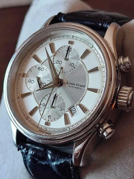 Louis Erard - Héritage Automatic Chronograph - Ref. 77254 -, Handtassen en Accessoires, Horloges | Heren