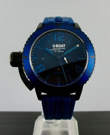U-Boat Sommerso DLC Blue Aluminium Bezel 46 mm Ref 9669