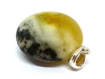Uniek natuurlijk Baltisch amber hanger - Zilver 925 - Magic