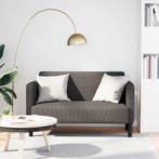 vidaXL Loveseat bank / zetel 109 cm corduroy stof lichtgrijs, Verzenden, Nieuw