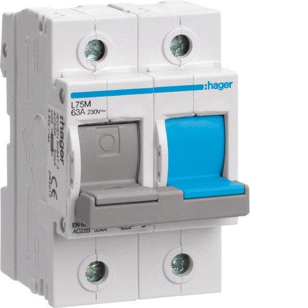 Hager L-Lastscheider met Cartridge - L75M, Bricolage & Construction, Électricité & Câbles, Envoi