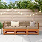 vidaXL Sectie Sofa Eenheden Waskleur Bruin 183 x 61 x 62 cm, Verzenden, Nieuw