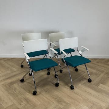 Outlet Complete set van 4 stuks Sedus Flip Flap inschuifbare, Maison & Meubles, Chaises