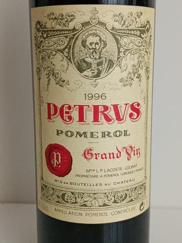 1996 Petrus - Pomerol - 1 Fles (0,75 liter), Verzamelen, Nieuw