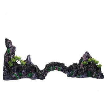 Rotsen met loopbrug Let op 90 cm breed! As-245 (decoratie), Verzenden, Nieuw, Gevuld zeewateraquarium