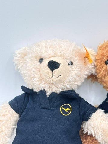 Steiff - Speelgoed Steiff × Lufthansa Teddy Bear Set (2) –, Antiek en Kunst