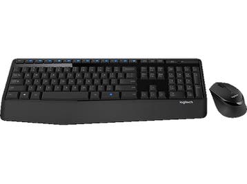 Logitech - Draadloos toetsenbord + muis - Azerty - Zwart, Computers en Software, Toetsenborden, Verzenden, Logitech, Draadloos