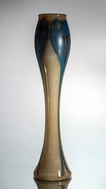 Vera Walther - Vaas - Handbeschilderde vaas - hoogte 45 cm -, Antiek en Kunst