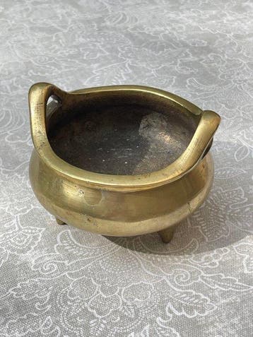 Wierookvat - Brons - Bronzen wierookbrander met Xuande-mark
