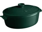 2dekans | Emile Henry Ronde Kookpot - Donkergroen - 28 cm -, Huis en Inrichting, Ophalen of Verzenden, Nieuw
