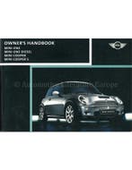 2003 MINI ONE COOPER S INSTRUCTIEBOEKJE ENGELS