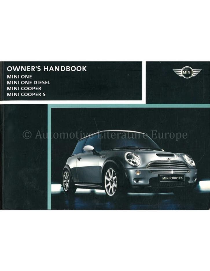 2003 MINI ONE COOPER S INSTRUCTIEBOEKJE ENGELS, Autos : Divers, Modes d'emploi & Notices d'utilisation