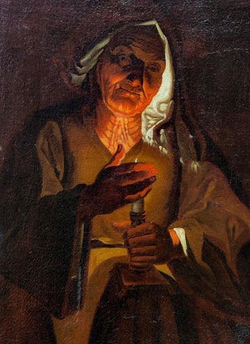 Pietro Belotti (1625-1700) - NO RESERVE - Anziana con
