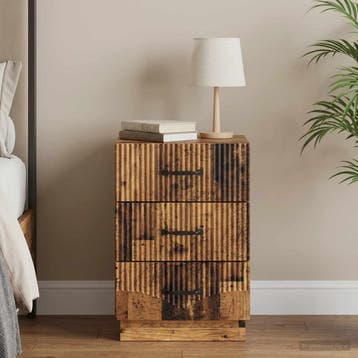 vidaXL Nachtkastje met lade Oud hout 43 x 41 x 63,5 cm, Verzenden, Nieuw