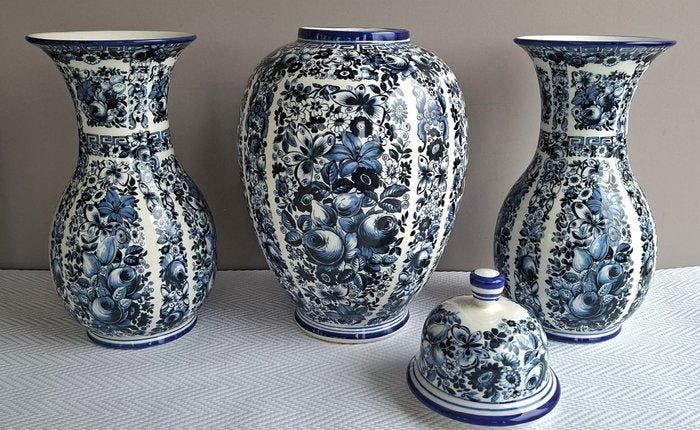 Ardalt-Delfia - Vase (3) - Poterie - Kaststel, Antiquités & Art, Antiquités | Verre & Cristal