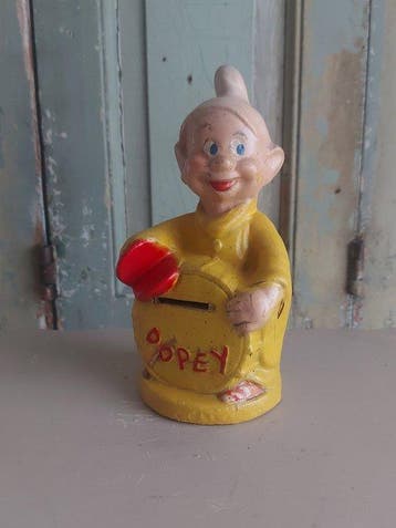Walt-Disney enterprice - Figure - Antieke DOPEY spaarpot
